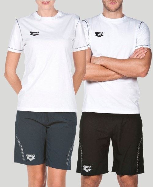 Arena Team Line Short Sleeve Tee White | SAXOHKP-68