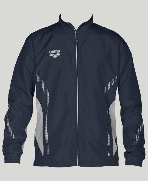 Arena Team Line Warm-up Jacket Navy / Grey | TQIEWFK-50