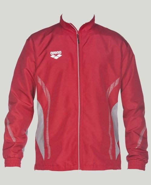 Arena Team Line Warm-up Jacket Red / Grey | JZCMKBX-91