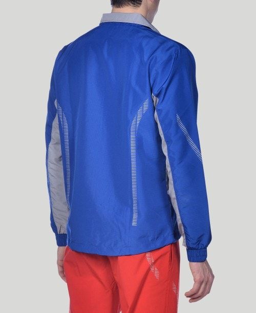 Arena Team Line Warm-up Jacket Royal / Grey | VGTDPCJ-16