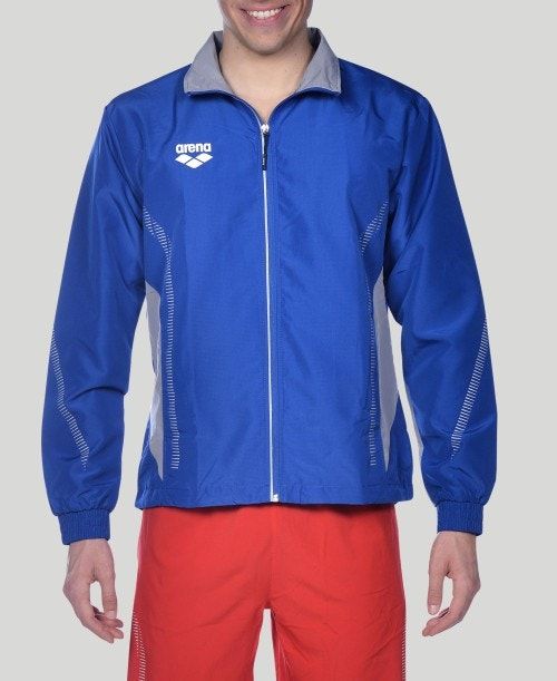 Arena Team Line Warm-up Jacket Royal / Grey | VGTDPCJ-16