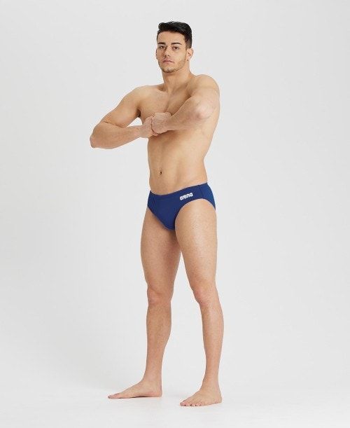 Arena Team Solid Brief Navy / White | ZBVJMSE-75