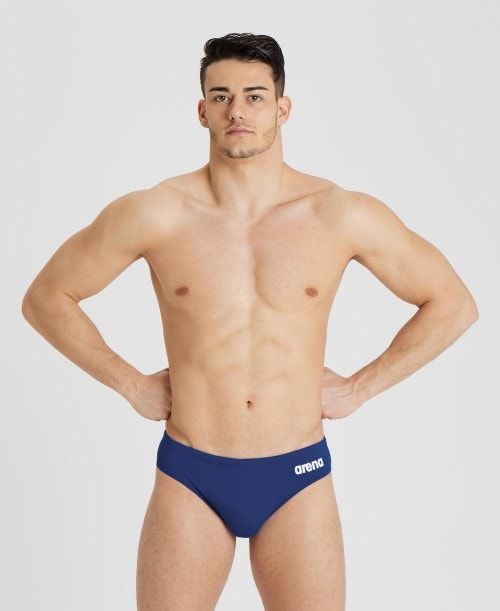 Arena Team Solid Brief Navy / White | ZBVJMSE-75