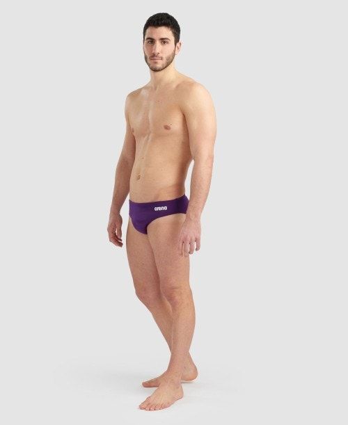 Arena Team Solid Brief Purple / White | XCGLYUJ-81