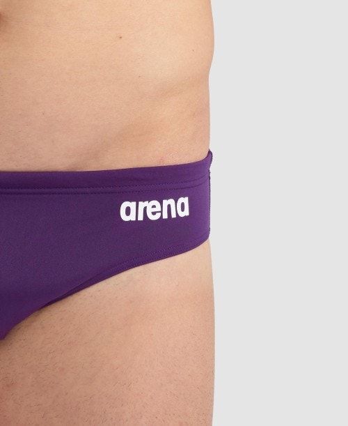 Arena Team Solid Brief Purple / White | XCGLYUJ-81