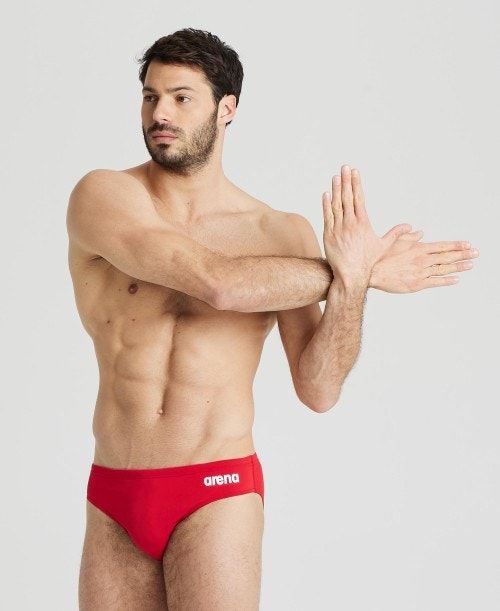 Arena Team Solid Brief Red / White | GJATNLP-76