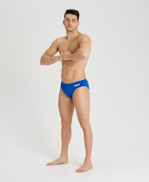 Arena Team Solid Brief Royal / White | USBKIZF-13