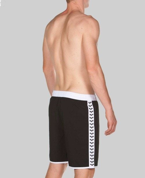 Arena Team Stripe Bermuda Black / White / Black | VITMXGQ-70