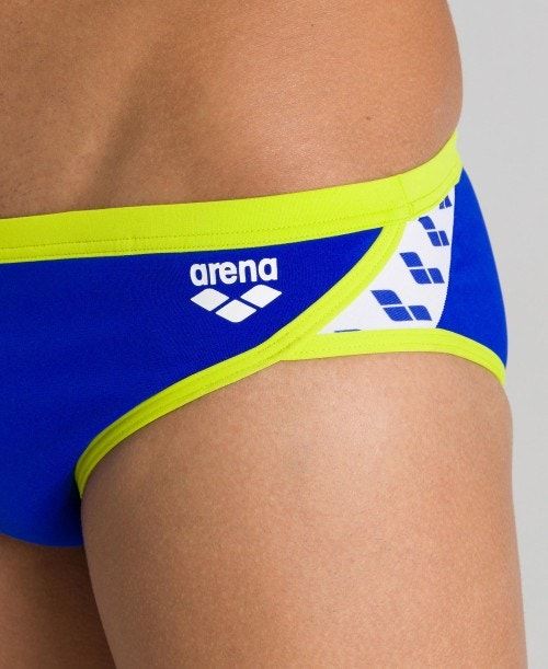 Arena Team Stripe Brief Blue / Green | ELUHMIG-56