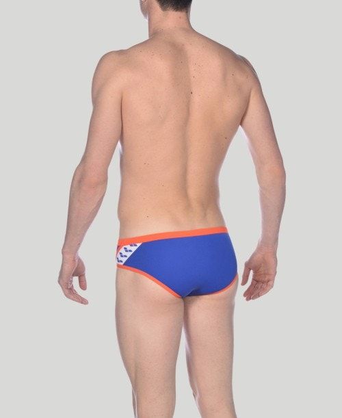 Arena Team Stripe Brief Blue / Pink | HUKDPFL-01