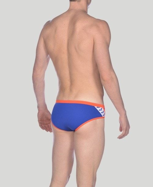 Arena Team Stripe Brief Blue / Pink | HUKDPFL-01