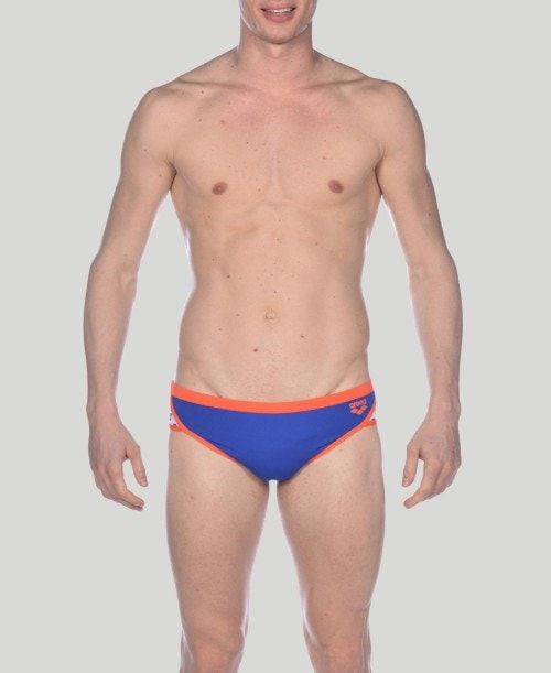 Arena Team Stripe Brief Blue / Pink | HUKDPFL-01