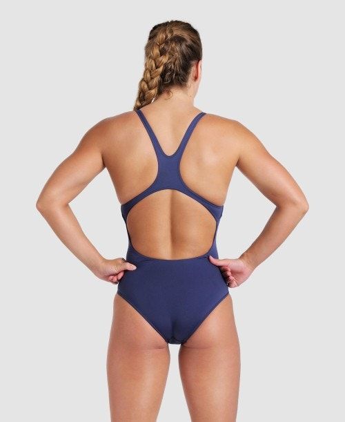 Arena Team Swim Pro Solid One Piece Navy / White | QOUBRAT-23