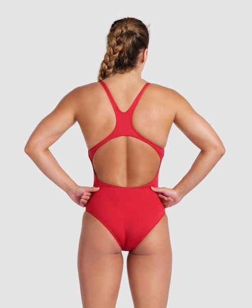 Arena Team Swim Pro Solid One Piece Red / White | TZHBWLX-24