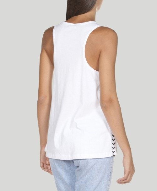 Arena Team Tank Top White / White / Black | HUBDRGA-42