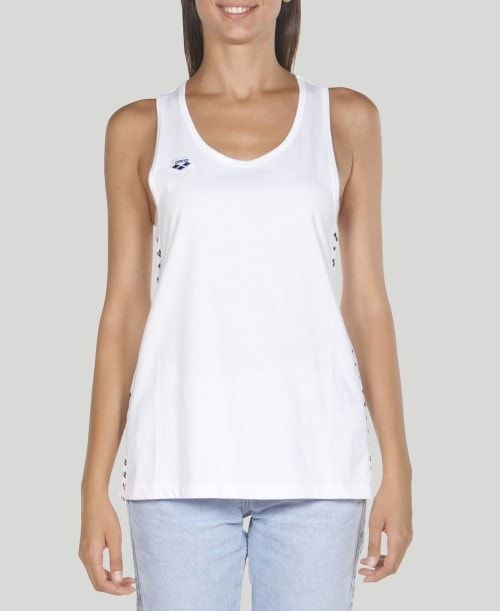 Arena Team Tank Top White / White / Black | HUBDRGA-42