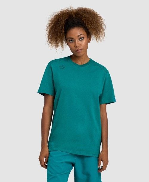 Arena Team T-shirt Panel Green | CEBWLOT-13