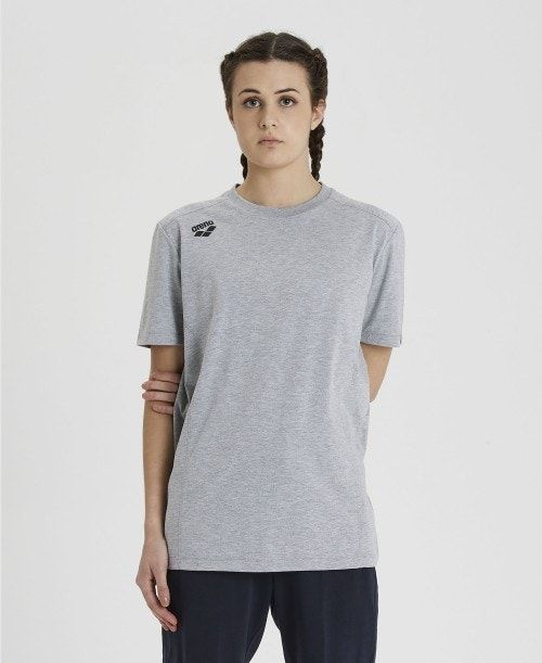 Arena Team T-shirt Panel Grey | BXEPKDZ-89