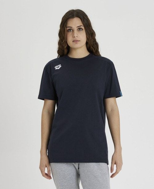 Arena Team T-shirt Panel Navy | YDUOXEG-40