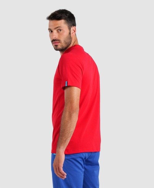 Arena Team T-shirt Panel Red | ALYIGPD-63