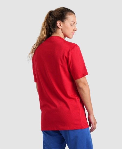 Arena Team T-shirt Panel Red | ALYIGPD-63