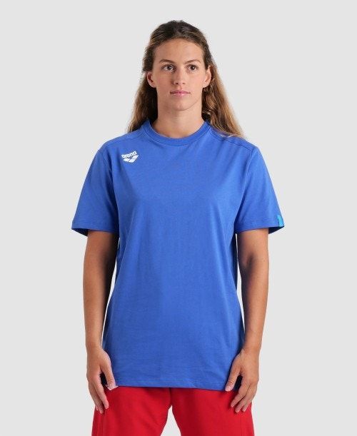 Arena Team T-shirt Panel Royal | NHQTIGA-95