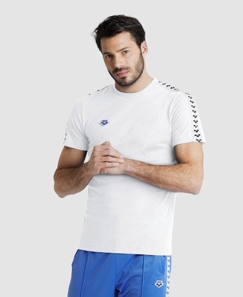 Arena Team Us T-shirt White / White / Black | LTHMWNR-57