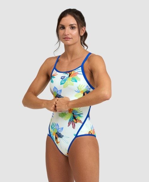 Arena Toucan Super Fly Back One Piece Blue / White Multicolor | TLUCSAE-26