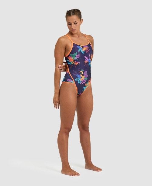 Arena Toucan Super Fly Back One Piece Navy Multicolor | YCBLSRW-67