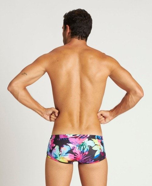 Arena Tropical Days Reversible Low Waist Short Black / White Multicolor | AXTEWZF-90