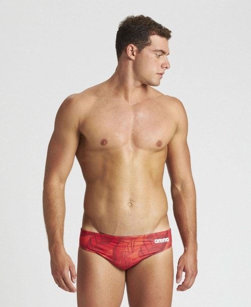 Arena Tropicals Brief Red / Red Multicolor | XFKDSAO-95