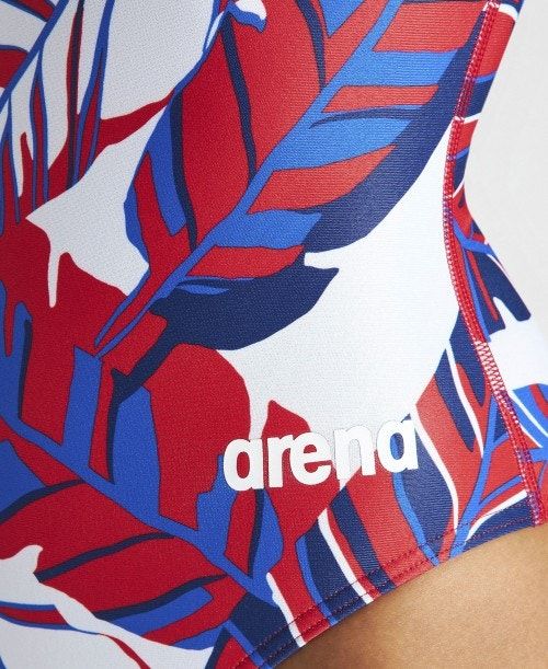 Arena Tropicals Light Drop Back One Piece Navy / Red Multicolor | BYGHPDU-39