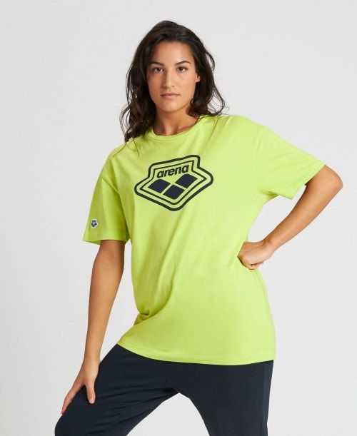 Arena Uni T-shirt Green | SZNRQTJ-38