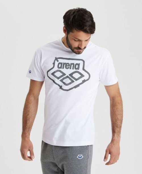 Arena Uni T-shirt White | FRSDCOZ-17