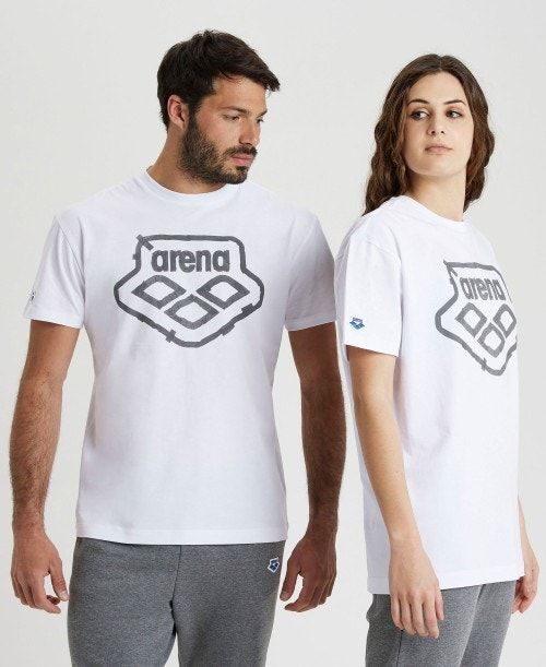 Arena Uni T-shirt White | FRSDCOZ-17