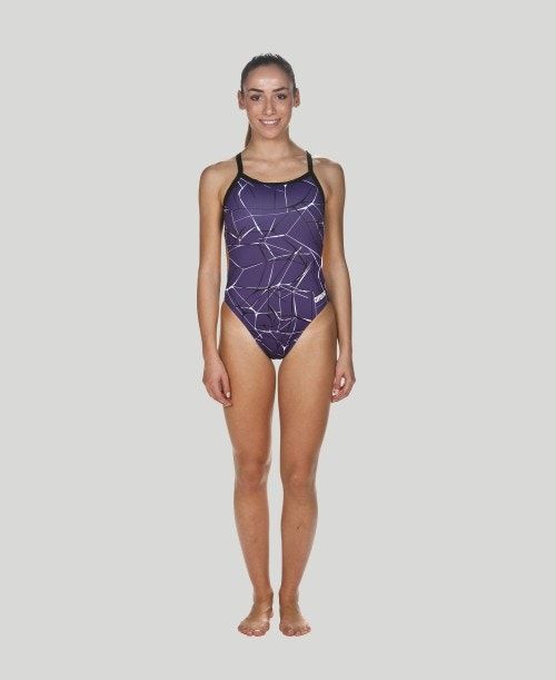 Arena Water Challenge Back - Maxlife Purple / Black | MXKHDEA-29